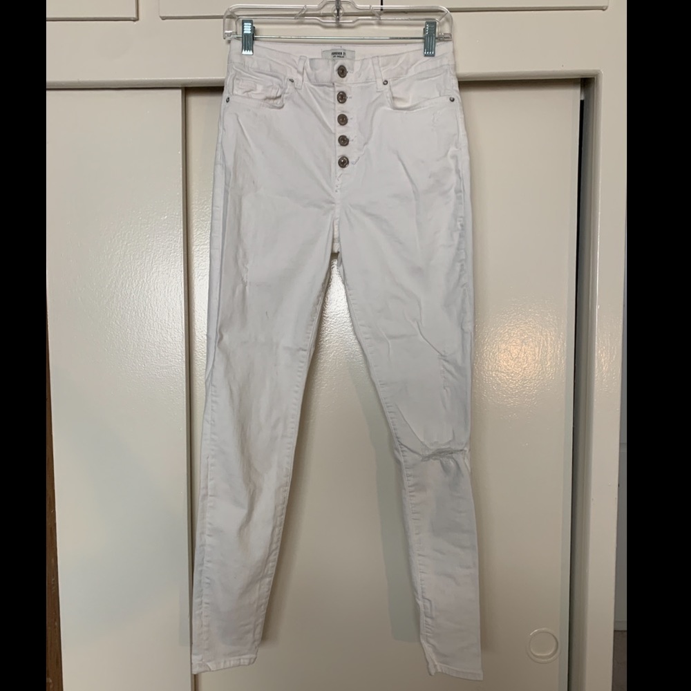 Forever XXI white skinny jeans